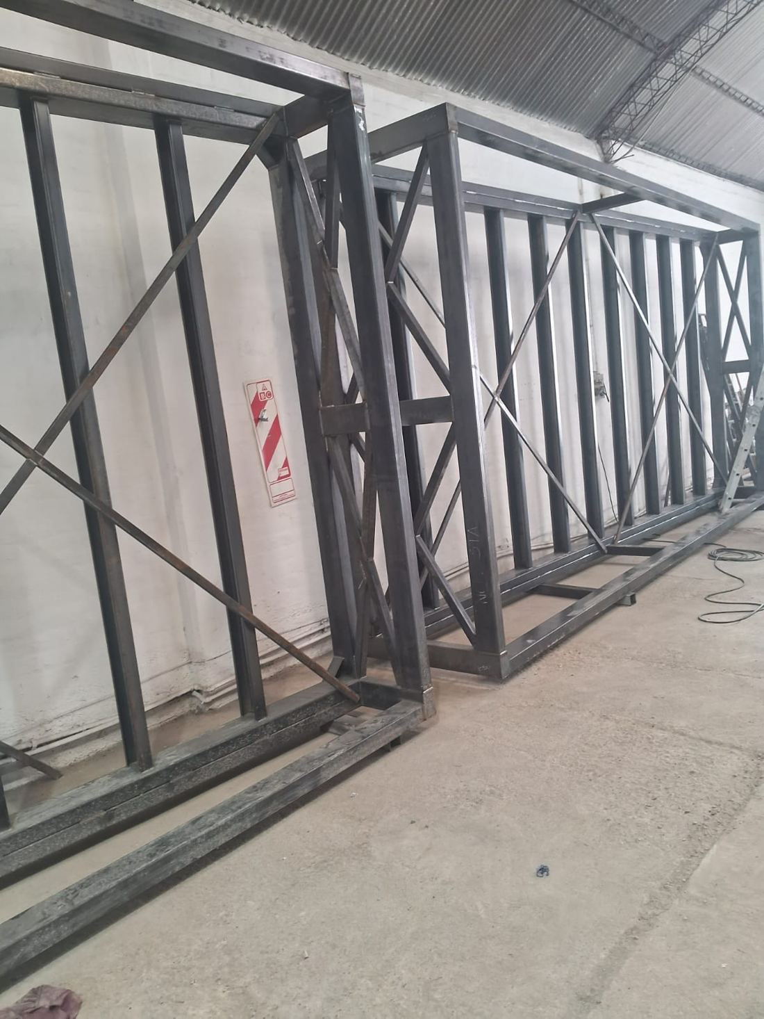 Estructuras metálicas en fabricación